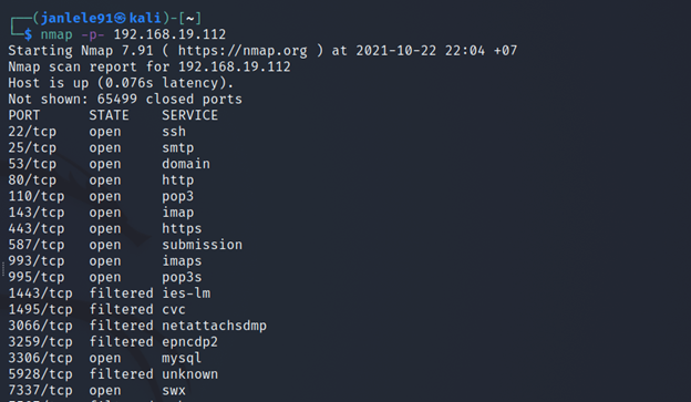 nmap all ports